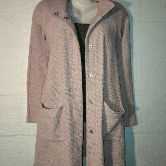 BB Dakota Womens Med Pale Pink Duster Coat Jacket Snap Closure New With Tags - Picture 1 of 11